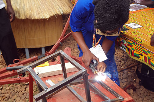 Demonstration at the trade fair