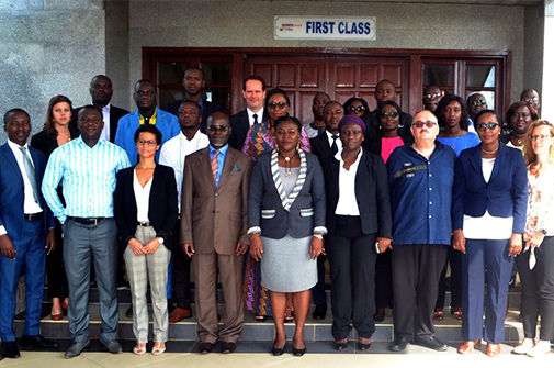 Les participants de l’atelier qui s’est déroulé à Grand Bassam en Côte d’Ivoire les 4 et 5 novembre 2019.