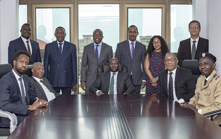 The technical team surrounding MAMRI's general coordinator, Ansoumane Camara. Picture credit: Pyspic Photography.