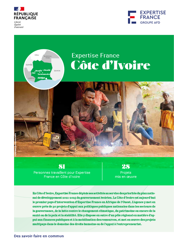 Couverture Expertise France en Côte d'Ivoire