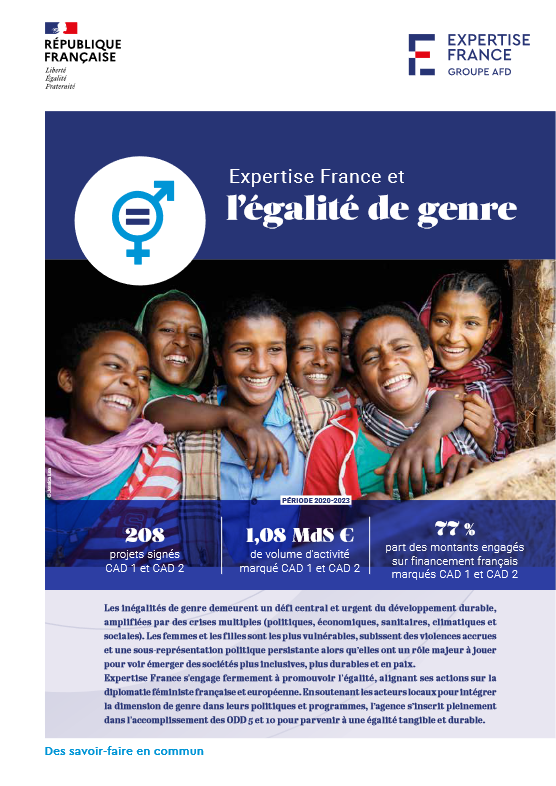 Couverture Expertise France et l'égalité de Genre