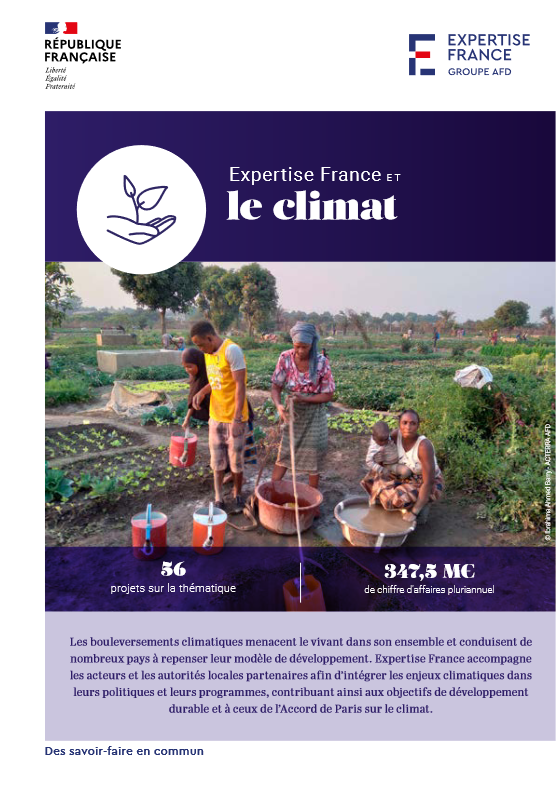 Couverture Expertise France et le climat