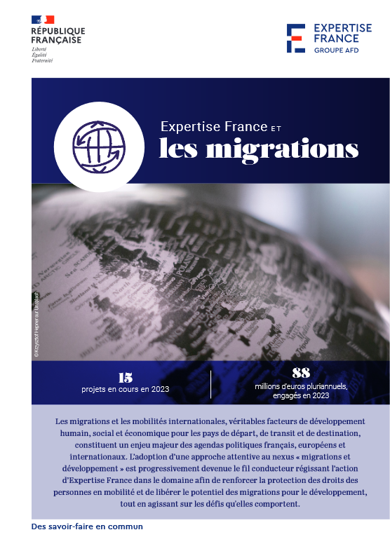 Couverture Expertise France et les migrations