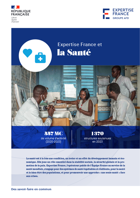 Couverture Expertise France et la santé