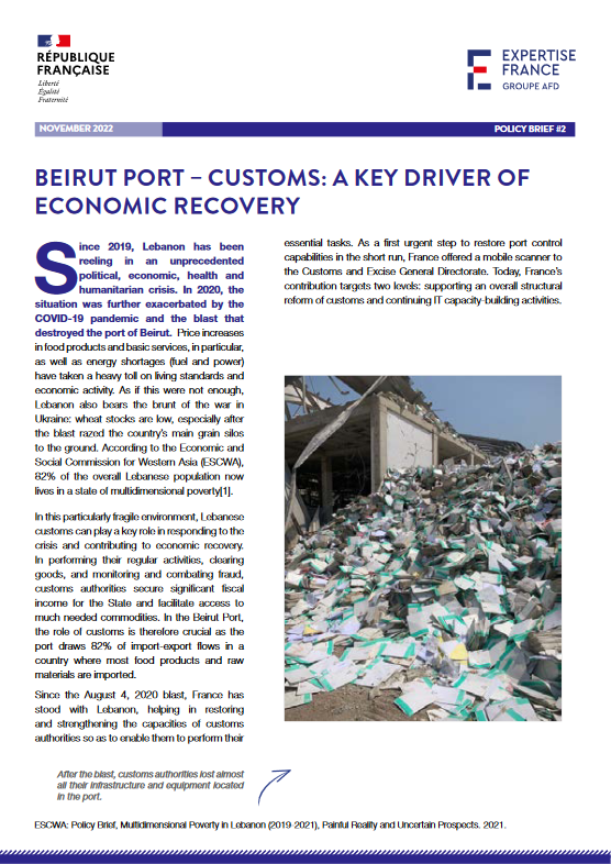 Cover Beirut Port – Customs: A Key Driver of Economic Recovery