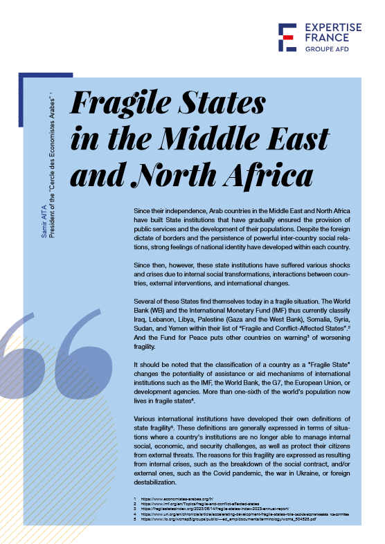 Cover Position paper - Samir Aïta -Fragile States