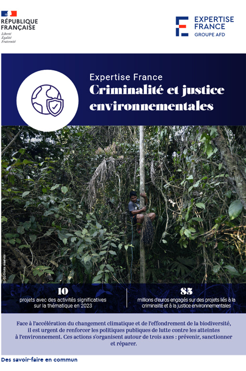 Couverture de la plaquette criminalité et justice environnementales