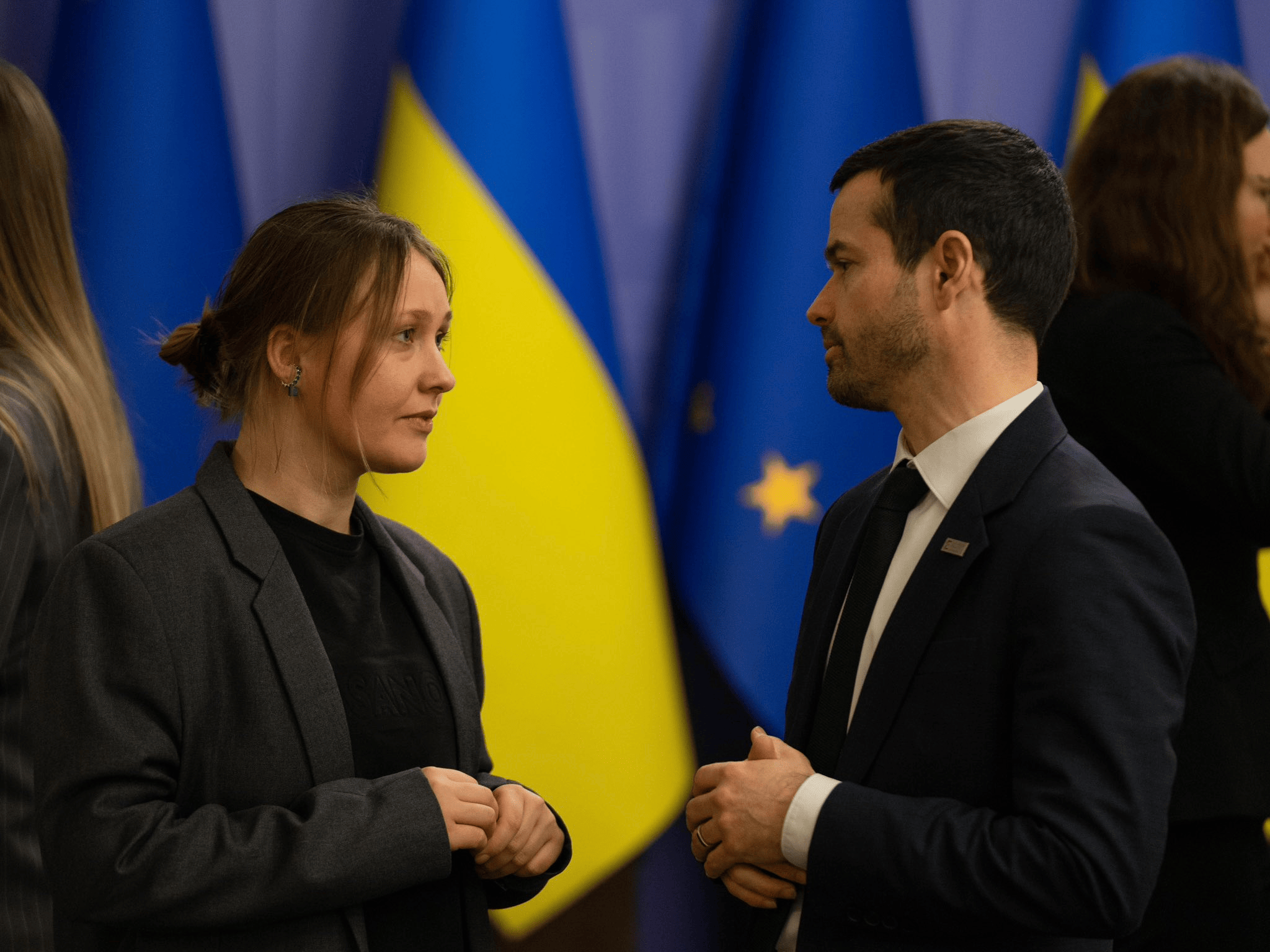 Jérémie Pellet, directeur général d'Expertise France lors de sa visite en Ukraine