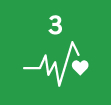 Symbole de l'ODD3 : bonne santé et bien-être