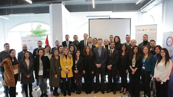 Lancement de Shabake à Beyrouth le 27 janvier 2020.