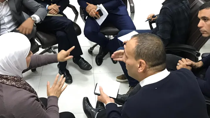 Workshop on communication in emergency organised in Rabat in January 2020.