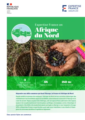 Couverture Expertise France en Afrique du Nord