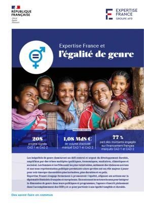 Couverture Expertise France et l'égalité de Genre