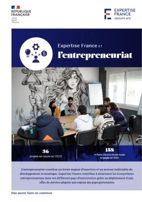 Couverture Expertise France et l'entrepreneuriat