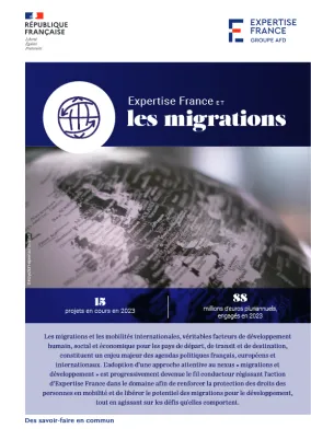 Couverture Expertise France et les migrations
