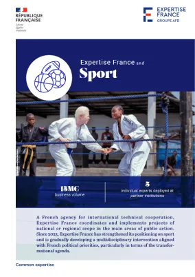 Cover Expertise France and sport
