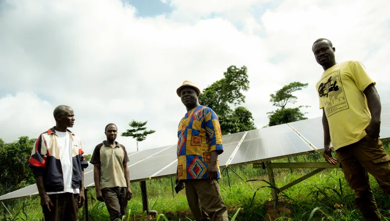 Production d'électricité par panneaux photovoltaïques en Côte d'Ivoire