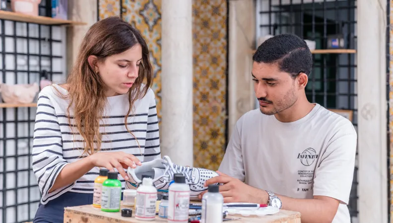 Entrepreneurs tunisiens au sein du pôle d'innovation The Dot