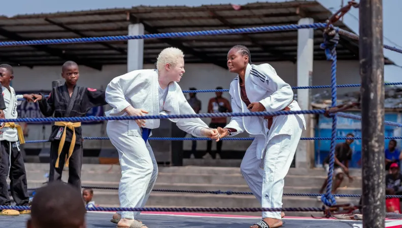 Jeunes judokas