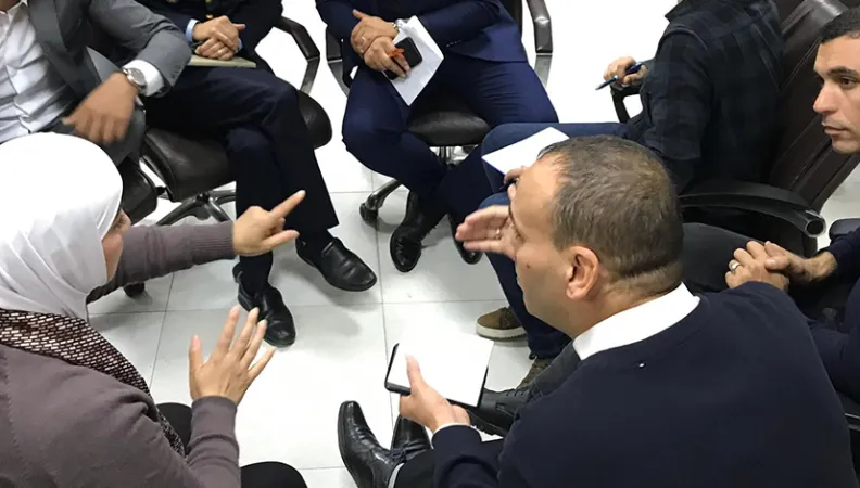 Workshop on communication in emergency organised in Rabat in January 2020.