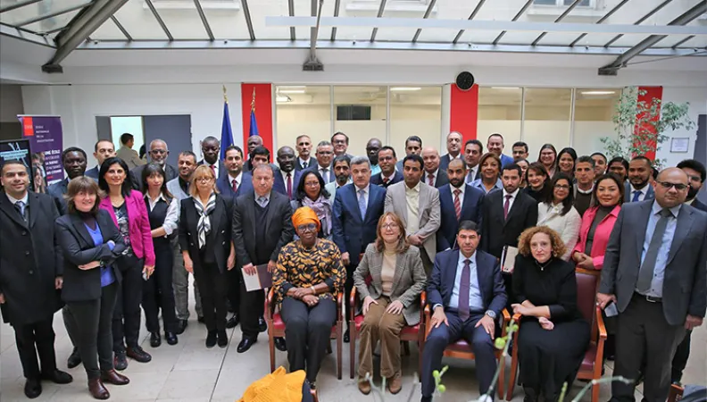 Participants à une formation dispensée dans le cadre du projet Sharaaka à Paris. Photo : Ecole nationale de la magistrature