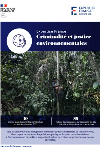 Couverture de la plaquette criminalité et justice environnementales