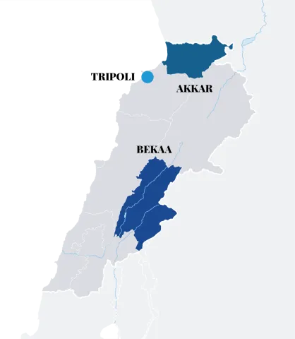 Carte liban