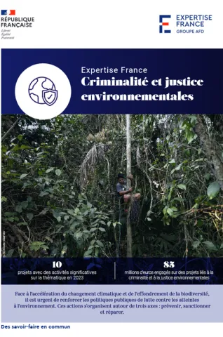 Couverture de la plaquette criminalité et justice environnementales