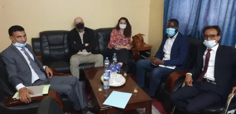 Rencontre avec le président du tribunal de Moughataa Tevragh Zeina à Nouakchott.