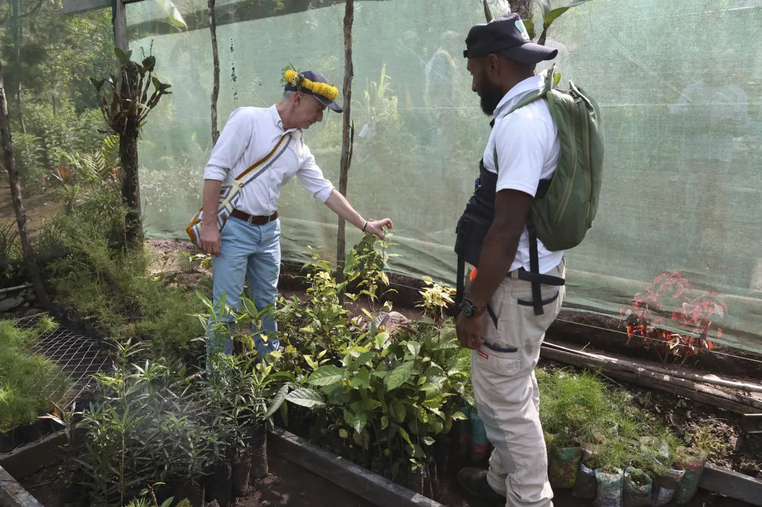 Visite de productions agricoles en Papouasie-Nouvelle-Guinée